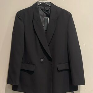 90’s inspired oversized black blazer s M